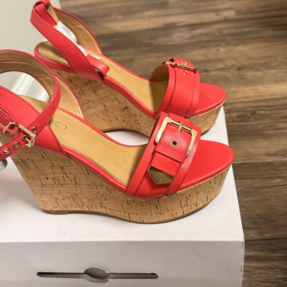 NIB: Aldo Coral Wedge Sandals - Picture 3 of 8